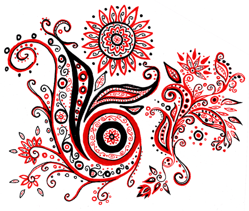 Drawn with ballpoint pens on cardstock